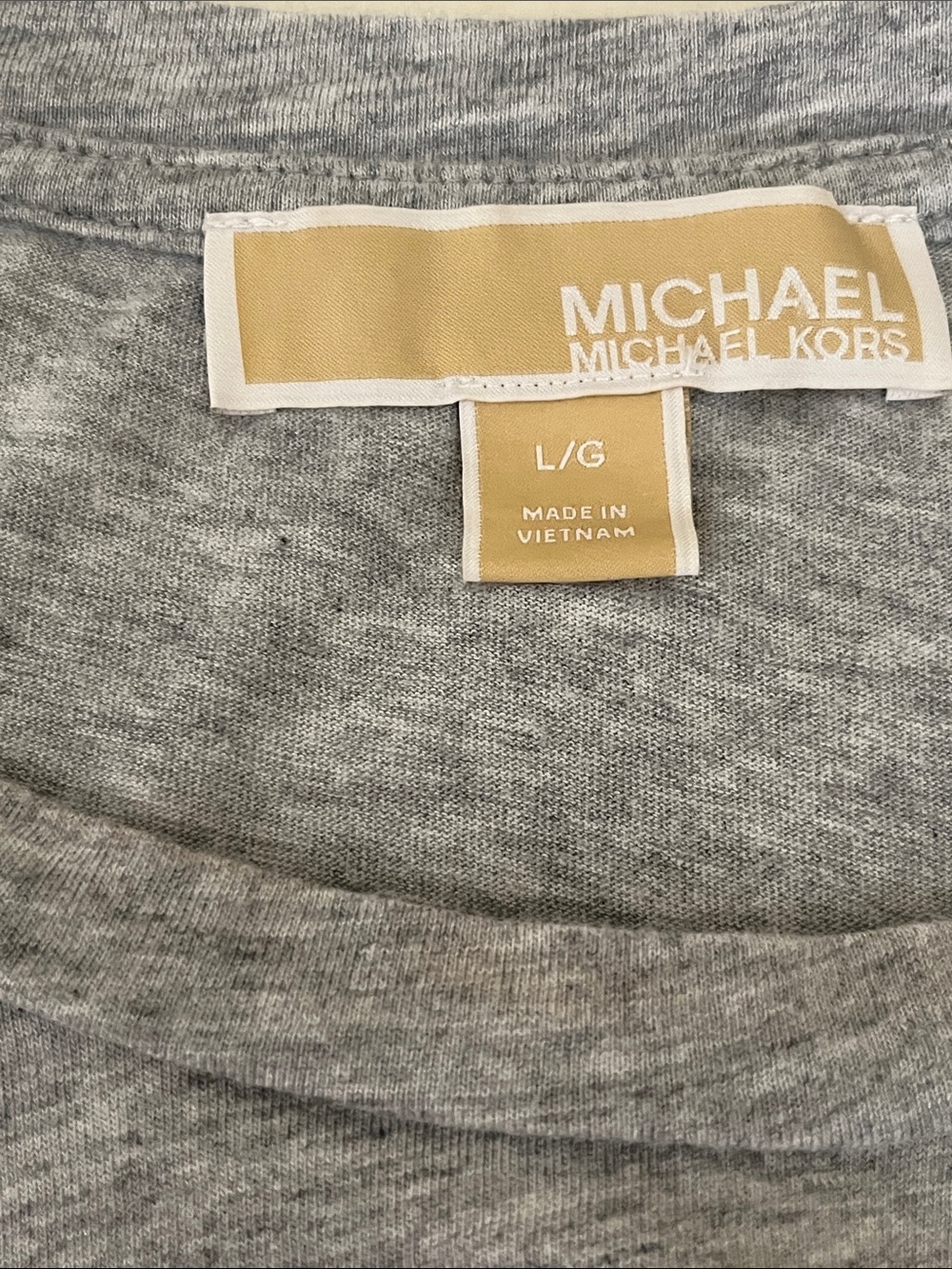 Michael Kors Heather Gray Grommet-Trim Sleeveless Tank - Picture 5 of 9